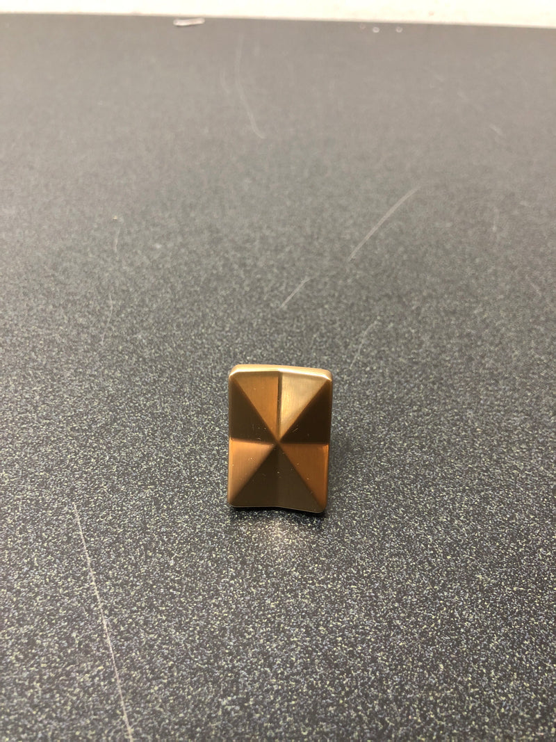 Top Knobs TK560HB Quilted 1-1/4 Inch Rectangular Cabinet Knob from the Mercer Collection - Honey Bronze
