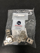 Hickory Hardware HH075216-14 1/4 Inch Overlay Concealed Euro Cabinet Door Hinge with 106 Degree Opening Angle and Self Close Function - Pair - Polished Nickel