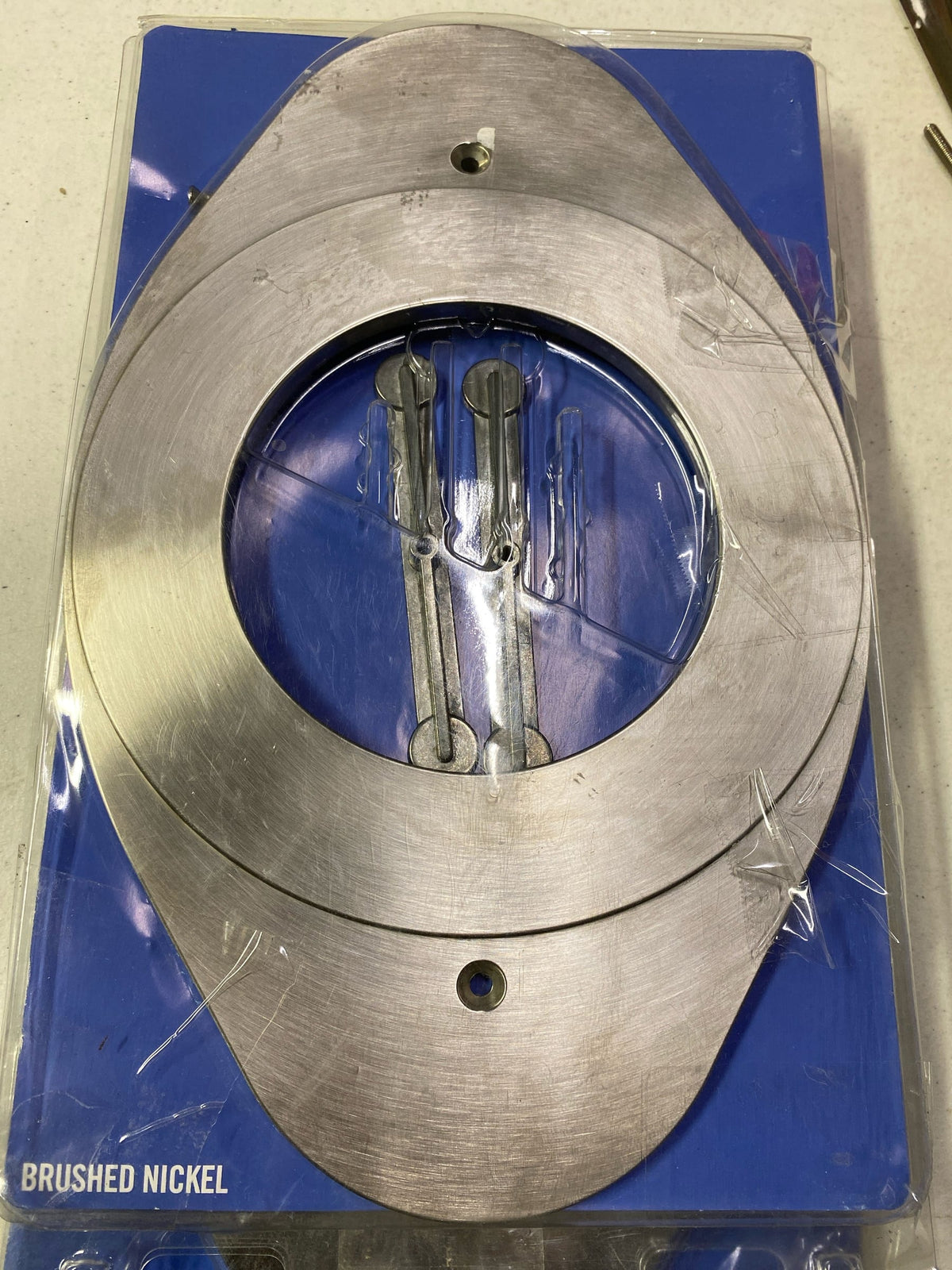 Tub and Shower Smitty Remodeling Plate in Brushed Nickel