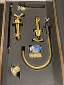 California Faucets 3102XZBF-SB Descanso 1.2 GPM Widespread Bathroom Faucet with 1-1/4" Completely Finished ZeroDrain and Cross Handles - Satin Brass