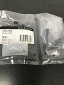 Baldwin 0425190 Solid Brass Adjustable Ball Catch with 1 Inch x 2-1/8 Inch Strike - Satin Black