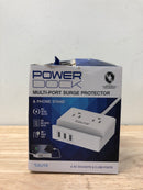 Tzumi 8447HD Power Dock 2-Outlet Multi-Port Surge Protector and Phone Stand