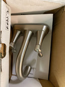 Delta Faucet Esato Centerset Bathroom Faucet Brushed Nickel, Bathroom Sink Faucet, Drain Assembly Included, SpotShield Brushed Nickel 25897LF-SP