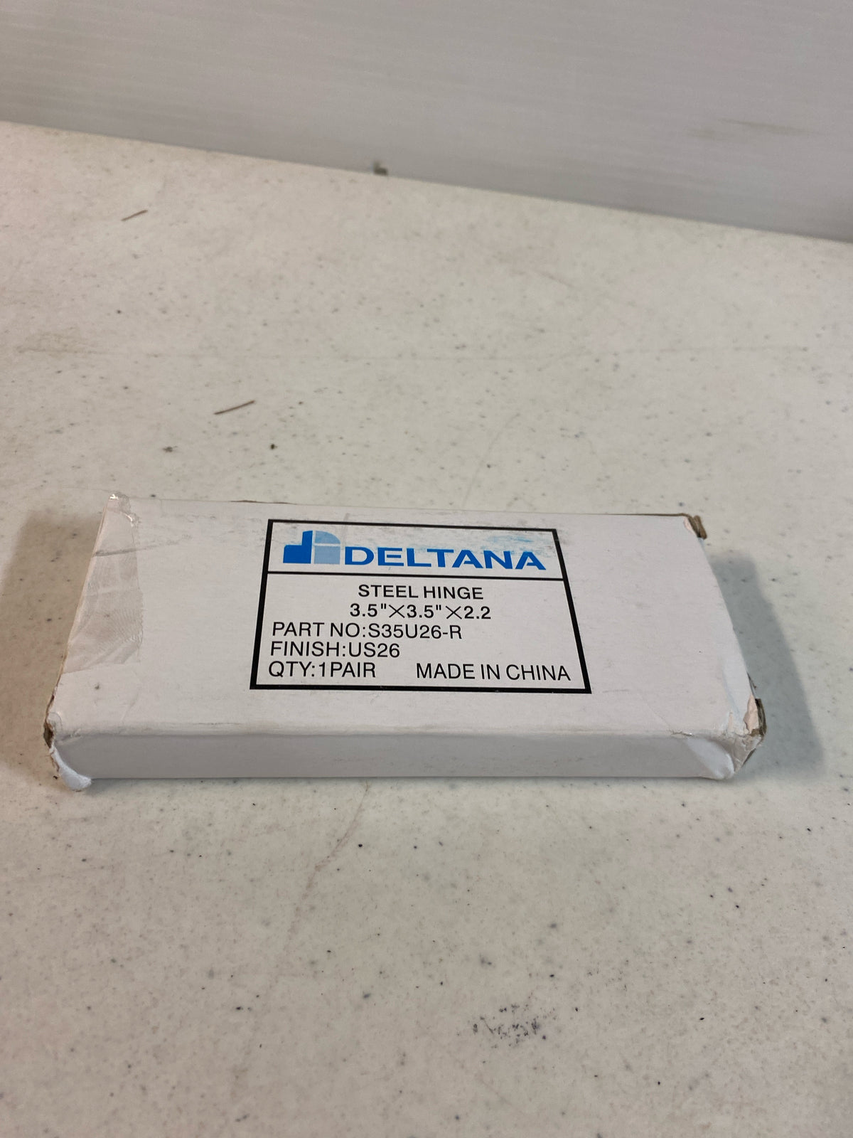 Deltana S35U26-R Steel 3 1/2-Inch x 3 1/2-Inch Square Hinge for Indoor Applications