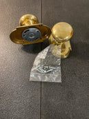 Emtek 8058PUS7 Providence Non-Turning Two-Sided Dummy Door Knob Set with Type 8 Rose from the Classic Brass Collection - French Antique