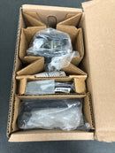 Baldwin PSTUBCSR190 Tube Passage Leverset with Contemporary Square Rose - Satin Black