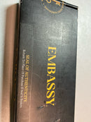 EMBASSY Door Hinge 5 x 5 Solid Brass Matte Black with Urn Tips