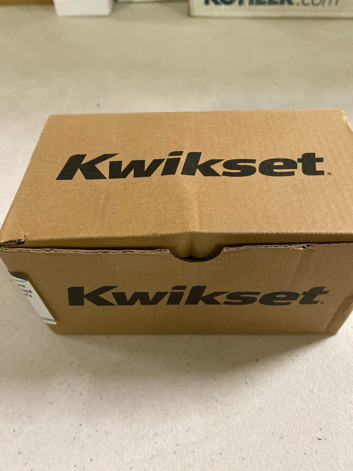 Kwikset 966PSKRDT-514.UNIV Pismo Knob Single Cylinder Interior Pack with Round Rose for Handlesets - Matte Black