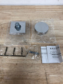 Baldwin HDCONCSR260 Contemporary Non-Turning One-Sided Dummy Door Knob with Square Rose - Polished Chrome