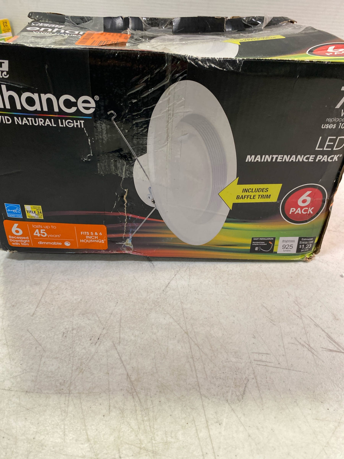 Feit Electric 5/6 in. Integrated LED Recessed Light Trim Soft White 2700K 5-Pack