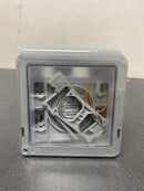 Commercial electric WCWL2PG 2-Gang Extra Duty Non-Metallic Low Profile While-In-Use Weatherproof Horizontal/Vertical Receptacle Cover, Clear