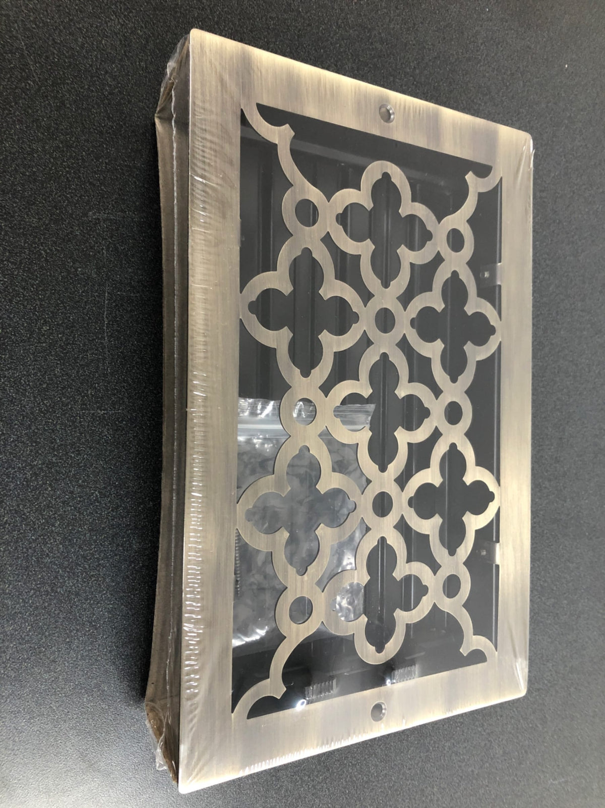 Signature Hardware 445773 Ballas Steel Wall Register - 6" x 10" - Antique Brass