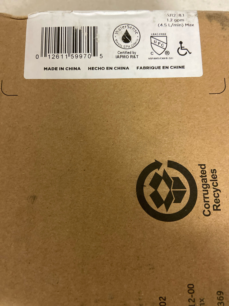 American Standard 7018101.002 Edgemere 1.2 GPM Single Hole Bathroom Faucet with Pop-Up Drain Assembly - Polished Chrome