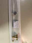 Swiss Madison Verre Acrylic Towel Bar in Brushed Gold