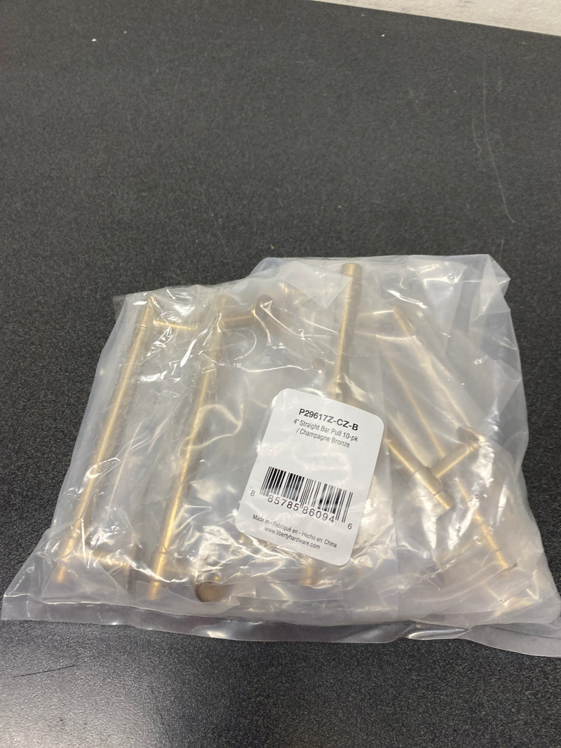 Franklin Brass P29617Z-CZ-B 4 Inch Center to Center Bar Cabinet Pull - Pack of 10 - Champagne Bronze