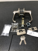 Kwikset 405DNL-15SV1 Dorian Keyed Entry Door Leverset with SmartKey - Satin Nickel