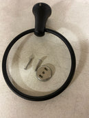 Kohler K-21955-BL Tempered 6-7/8" Wall Mounted Towel Ring - Matte Black