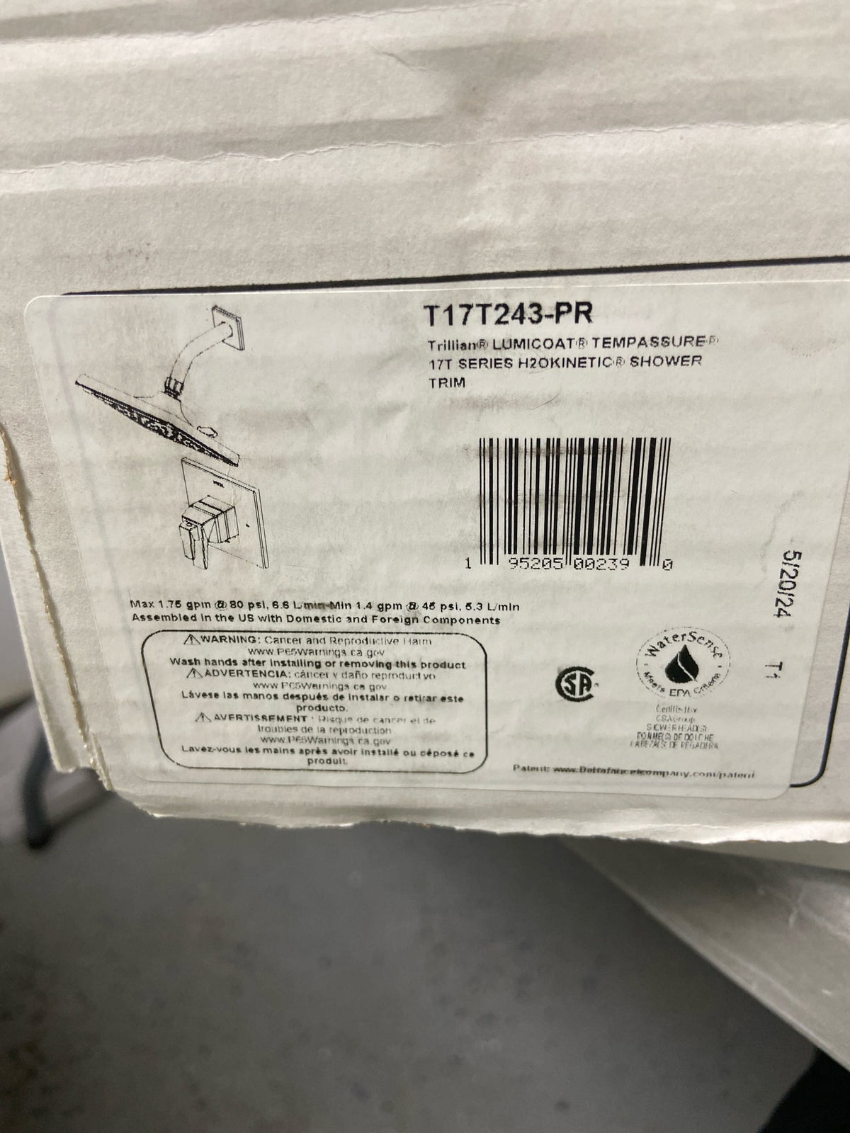 Delta Faucet T17T243-PR Trillian Tub/Shower, Lumicoat Chrome