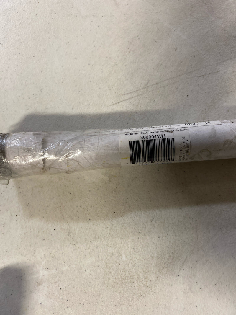 Kichler 360004WH 48" Ceiling Fan Downrod for 13' Ceilings - White