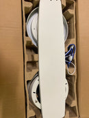 Hampton bay SW19151R MWH Caprice 52 in. Integrated LED Indoor Matte White Ceiling Fan with Light Kit and Remote Control