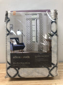 Allen+Roth Light Filtering/Curtain 95″ Rod Pocket Back Tab Single Panel / navy