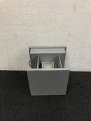 Kovacs P1243-566-L Baffled Single Light 5" Tall LED Outdoor Wall Sconce - Silver Dust