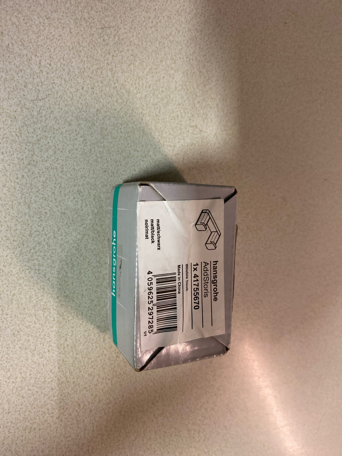 Hansgrohe 41755670 AddStoris Q Robe Hook - Matte Black
