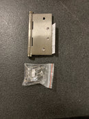 Baldwin 1040076I 4" Wide Plain Bearing Square Corner Mortise Door Hinge from the Estate Collection - Single Hinge - Graphite Nickel