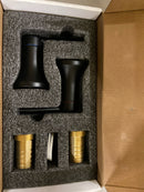 Delta H557BL Trinsic Bathroom Faucet Wall Mounted Lever Handles - Matte Black