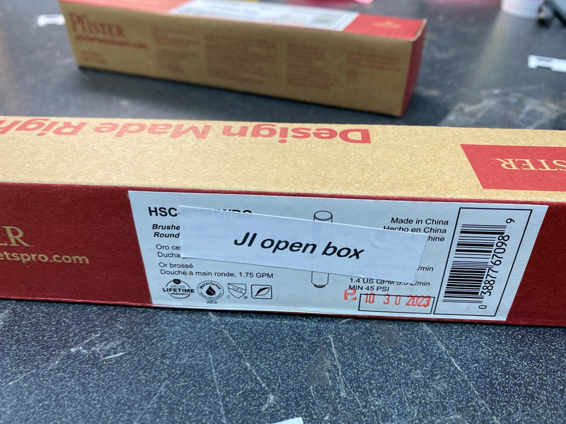 Pfister HSC-01SHWBG Modern Shower 1.75 GPM Single Function Hand Shower - Brushed Gold