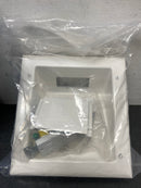 Commercial electric 5310-WH White 1-Gang 1-Decorator/Rocker/1-Duplex;Cable Pass-Through Wall Plate (1-Pack)