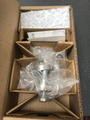 Baldwin FDSQUCRR150 Square Non-Turning Two-Sided Through-Door Dummy Door Lever Set from the Reserve Collection - Satin Nickel