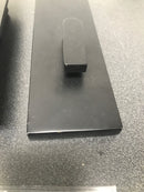 Emtek 222202US19 Modern Rectangular Surface Jamb Mounted Privacy Lock with Flush Pull and Integrated Strike for Barn Doors - Flat Black