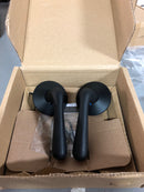 Emtek Privacy Lever Set with Modern Rosette and Basel Levers flat black