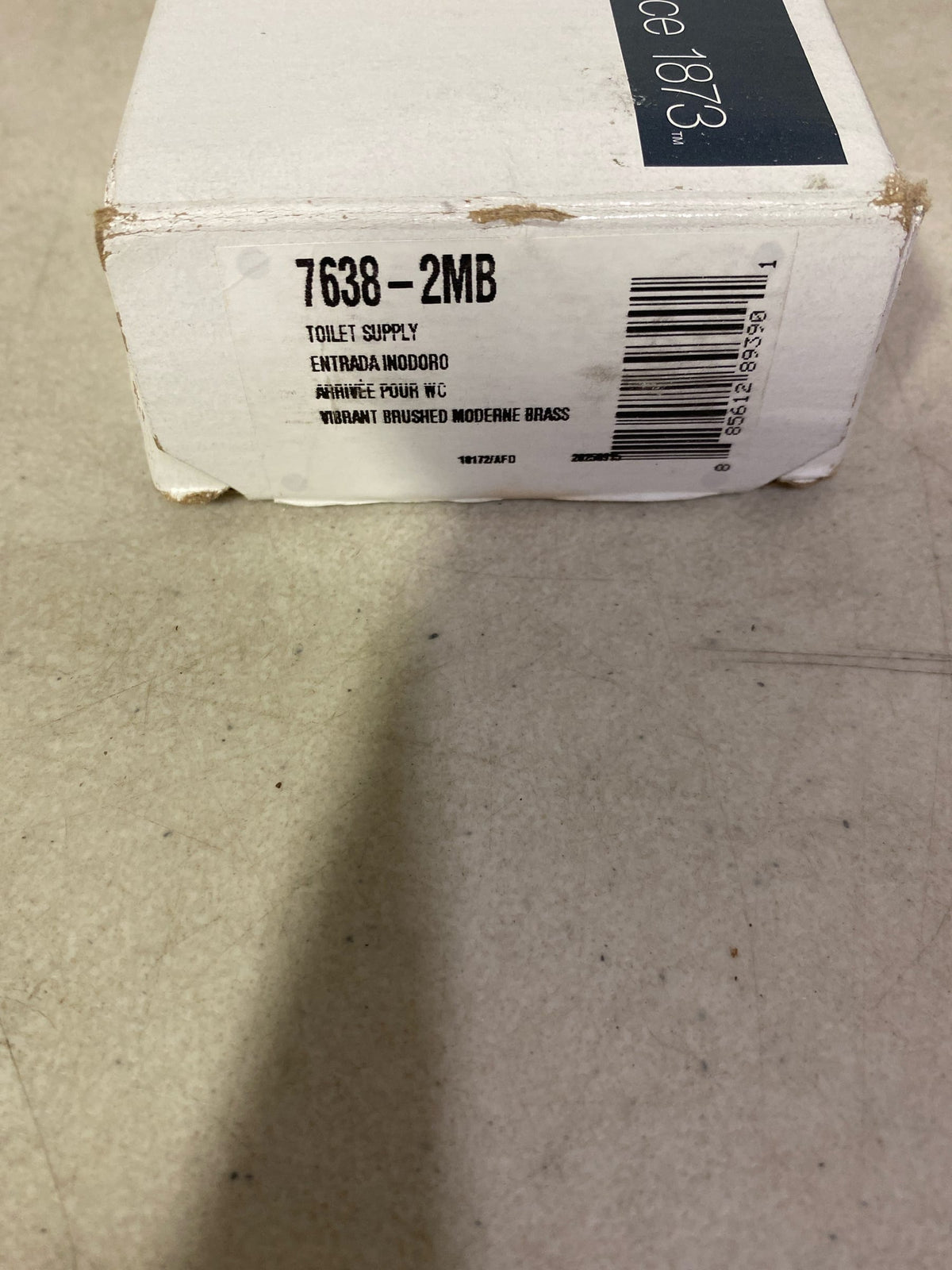 KOHLER 1/2" NPT angle supply with stop with cross handle and annealed vertical tube