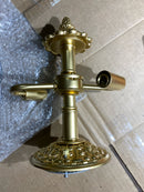 Crystorama Lighting Group 67-CT-OB Milton 2 Light 12" Wide Semi-Flush Bowl Ceiling Fixture with a Patterned, Clear Crystal Shade - Olde Brass