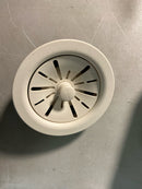 Elkay LKPDQD1RT Perfect Drain 3-1/2" Polymer Disposer Flange with Removable Basket Strainer and Rubber Stopper - Ricotta