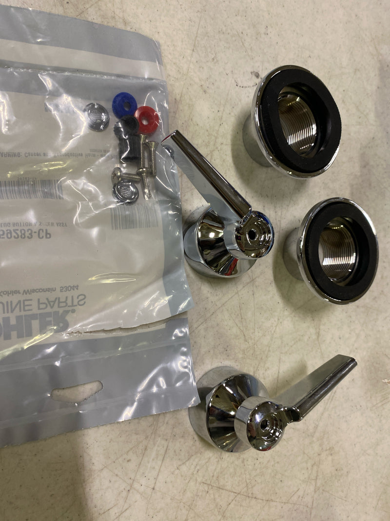 Triton Wall-mount valve trim with lever handles, requires valve