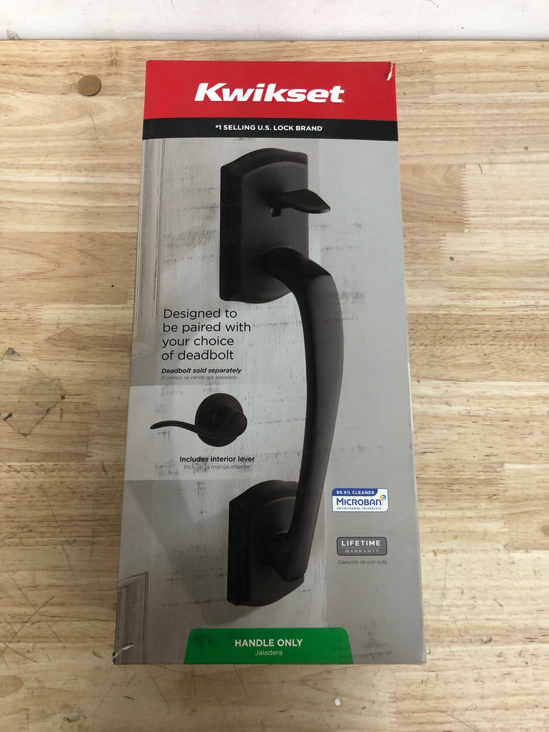 Kwikset CP815PTHXTNL-11P Prescott Lower Passage Handleset with Tustin Interior Lever - No Deadbolt - Venetian Bronze