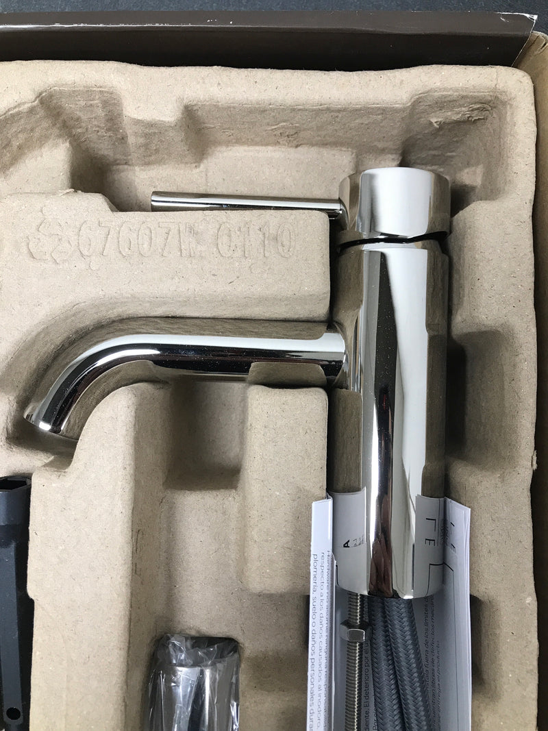 Signature Hardware 483871 Lexia 1.2 GPM Single Hole Bathroom Faucet with Pop-Up Drain Assembly - Polished Nickel