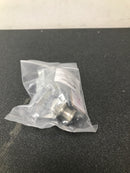 Liberty Hardware P19443-116-CP Faceted 1-3/4 Inch Geometric Cabinet Knob - Satin Nickel and Clear