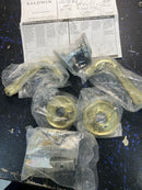 Baldwin 5113003PRIV 5113 Privacy Door Lever Set with 5078 Rose from the Estate Collection - Lifetime Polished Brass