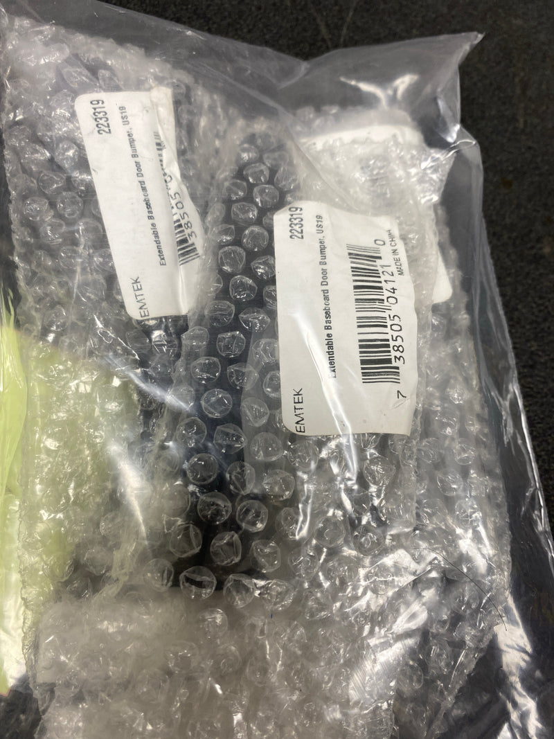 Emtek 2233US19 3 Piece Extendable Base Mounted Door Stop from the Door Accessories Collection - Flat Black