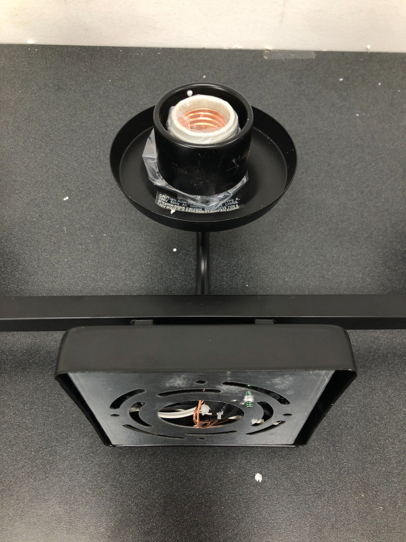 Capital Lighting 139132MB-496 3 Light 10-1/2" Tall Bathroom Vanity Light with Clear Seedy Glass Shades - Matte Black
