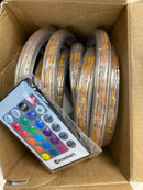 Ecosmart LR431U-7.2X5IR3 16.4 ft. RGB Color Changing Dimmable Linkable Plug-In LED Outdoor Rope Light with Remote Control