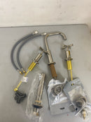 Kohler K-14406-3-SN Purist 1.2 GPM Widespread Bathroom Faucet with Pop-Up Drain Assembly - Polished Nickel