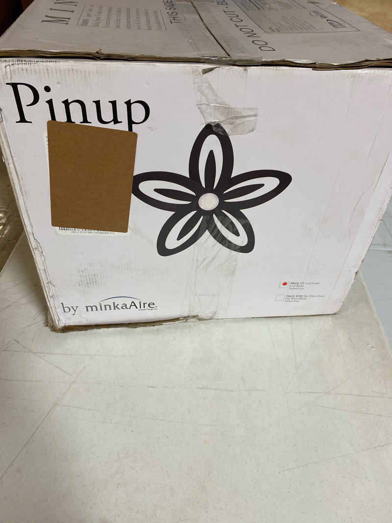 Minka-aire F862L-CL Pinup 60 in. Indoor Black Novelty Ceiling Fan with Warm White Integrated LED with Remote Included