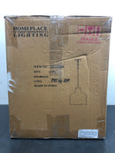 Capital Lighting 325717MB Single Light 15" Tall Pendant with Clear Water Glass Shade - Matte Black