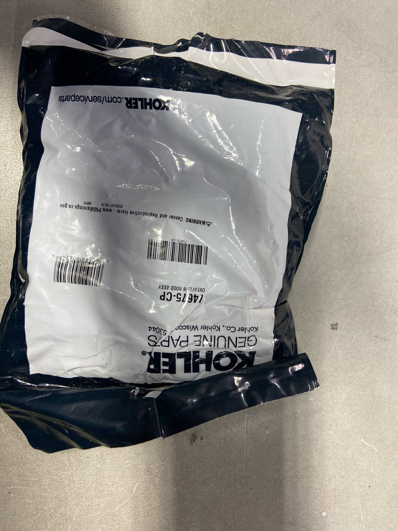 Kohler 74675-CP Replacement Overflow Hood Assembly - Polished Chrome