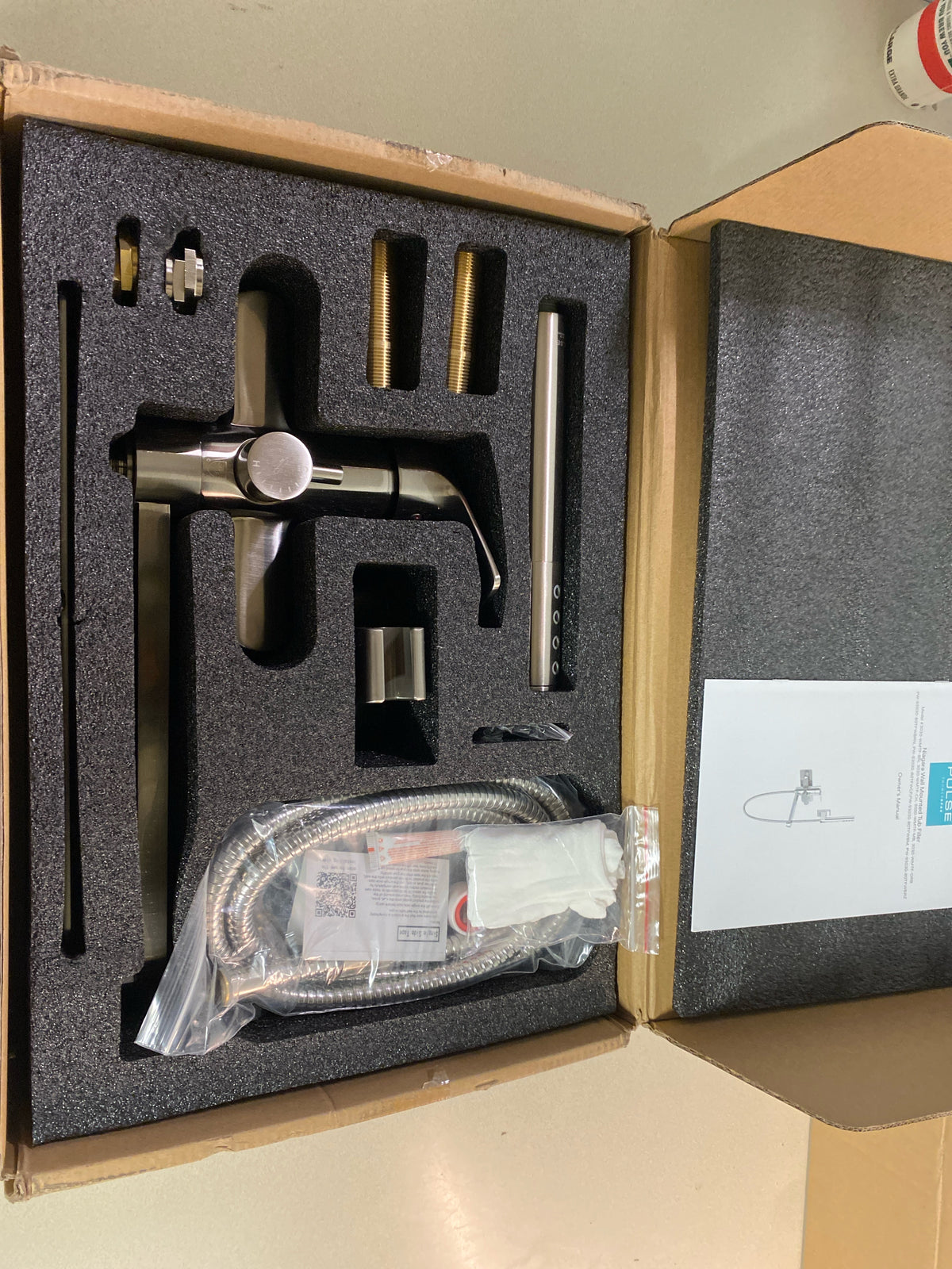 Pulse showerspas 3030-WMTF-BN Niagara Wall Mounted Tub Filler in Brushed Nickel